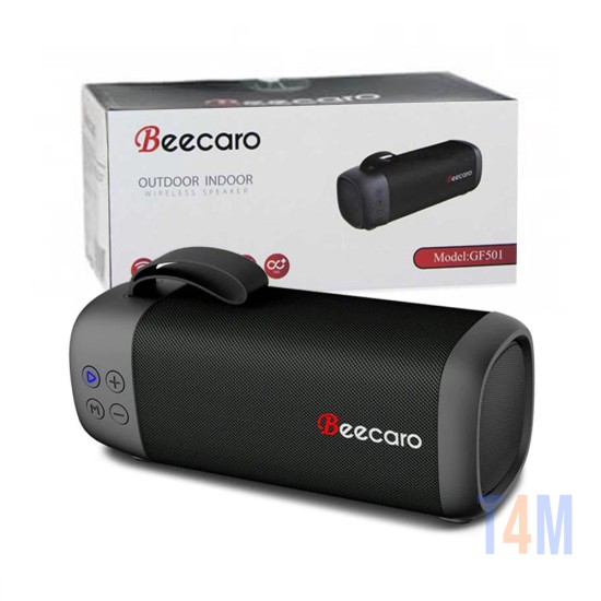 Altavoz Bluetooth Portátil Beecaro GF501 1500mAh Negro
